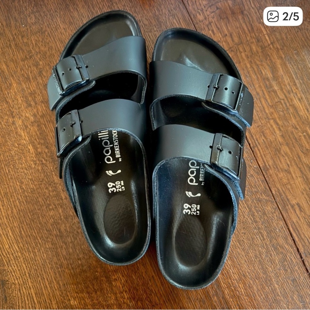 Birkenstock Arizona Papillio Flex Exquisite Leather Platform Sandal 39 (8/8.5) - Picture 5 of 13
